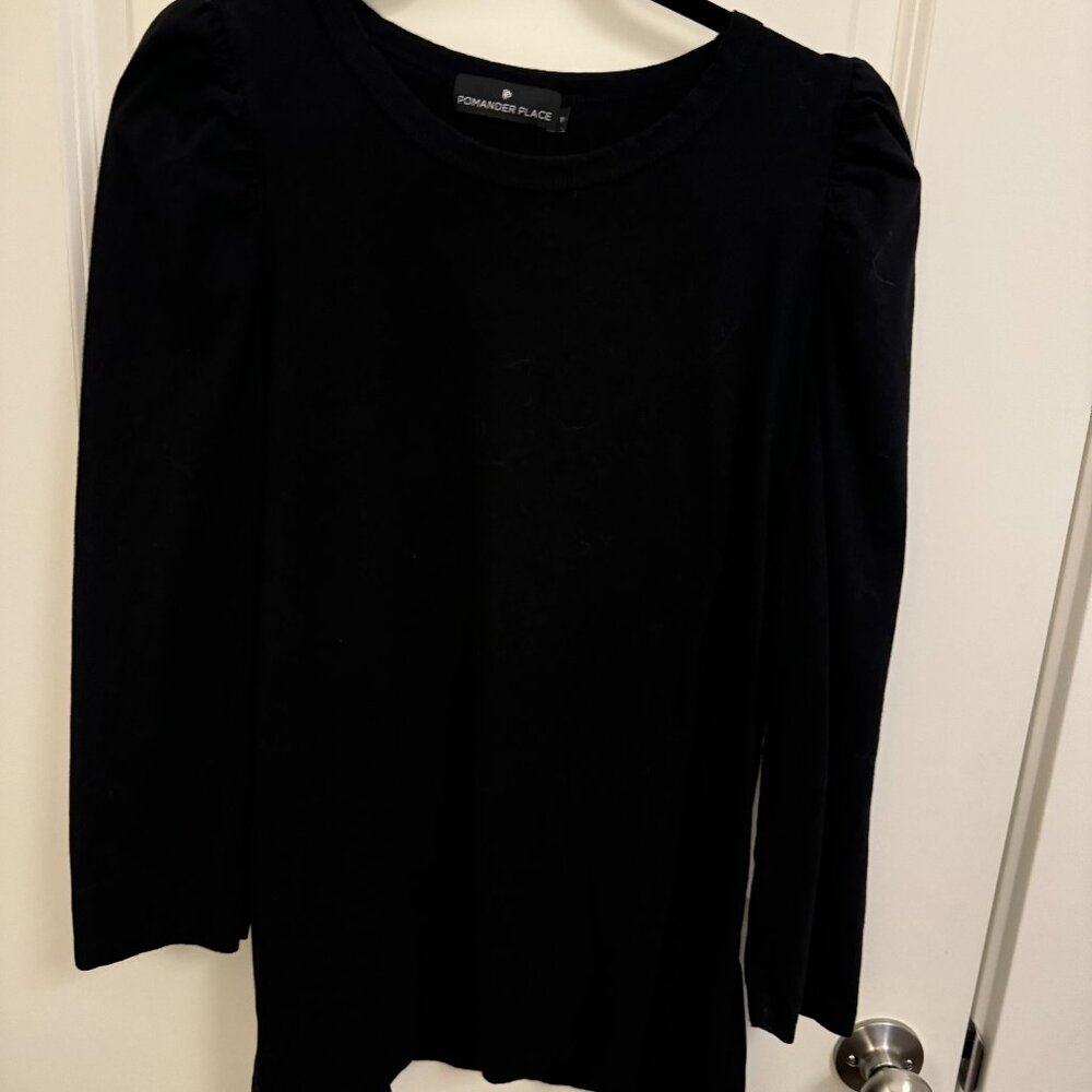 Pomander Place Black Long Sleeve Tee